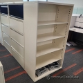Metal 5 Shelf Bookcase w/ Adjustable Shelves